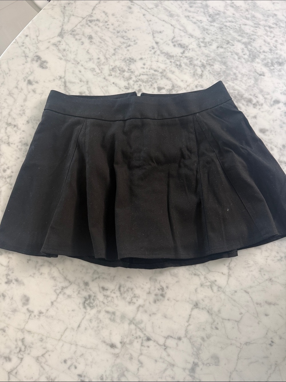 Brandy Melville Black Pleated Mini Skirt